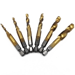 Set<gtran/> drill-taps 3,4,5,6,8,10mm, steel 6542<gtran/>