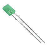 Светодиод 5х2mm Зеленый матовый 800-1000 mcd