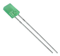 LED 5x2mm  Green matt 800-1000 mcd
