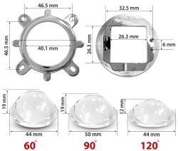  Lens for  60°COB LEDs with reflector