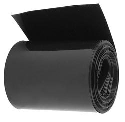 Heat-shrinkable PVC tube 15/7.5 Black (1m)