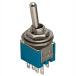 Toggle switch<gtran/> SMTS-202 ON-ON 6pin